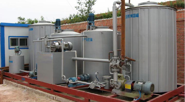 保温沥青泵现场