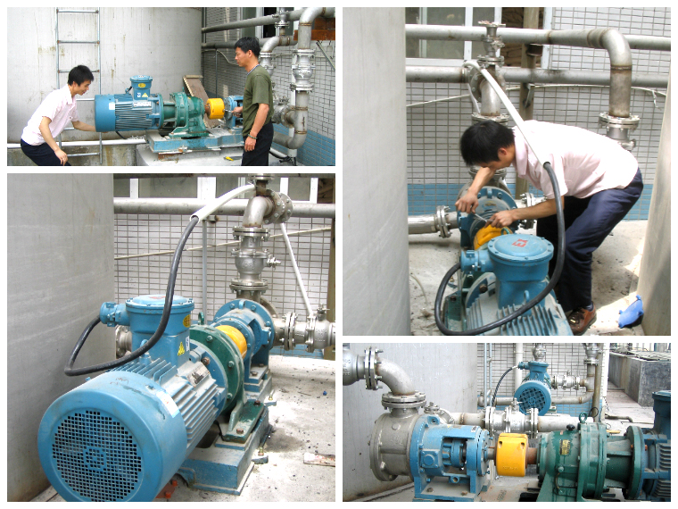 高粘度树脂泵用户现场