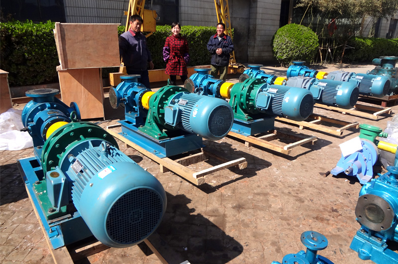 上海东方雨虹防水股份沥青泵全部顺利交货给用户使用