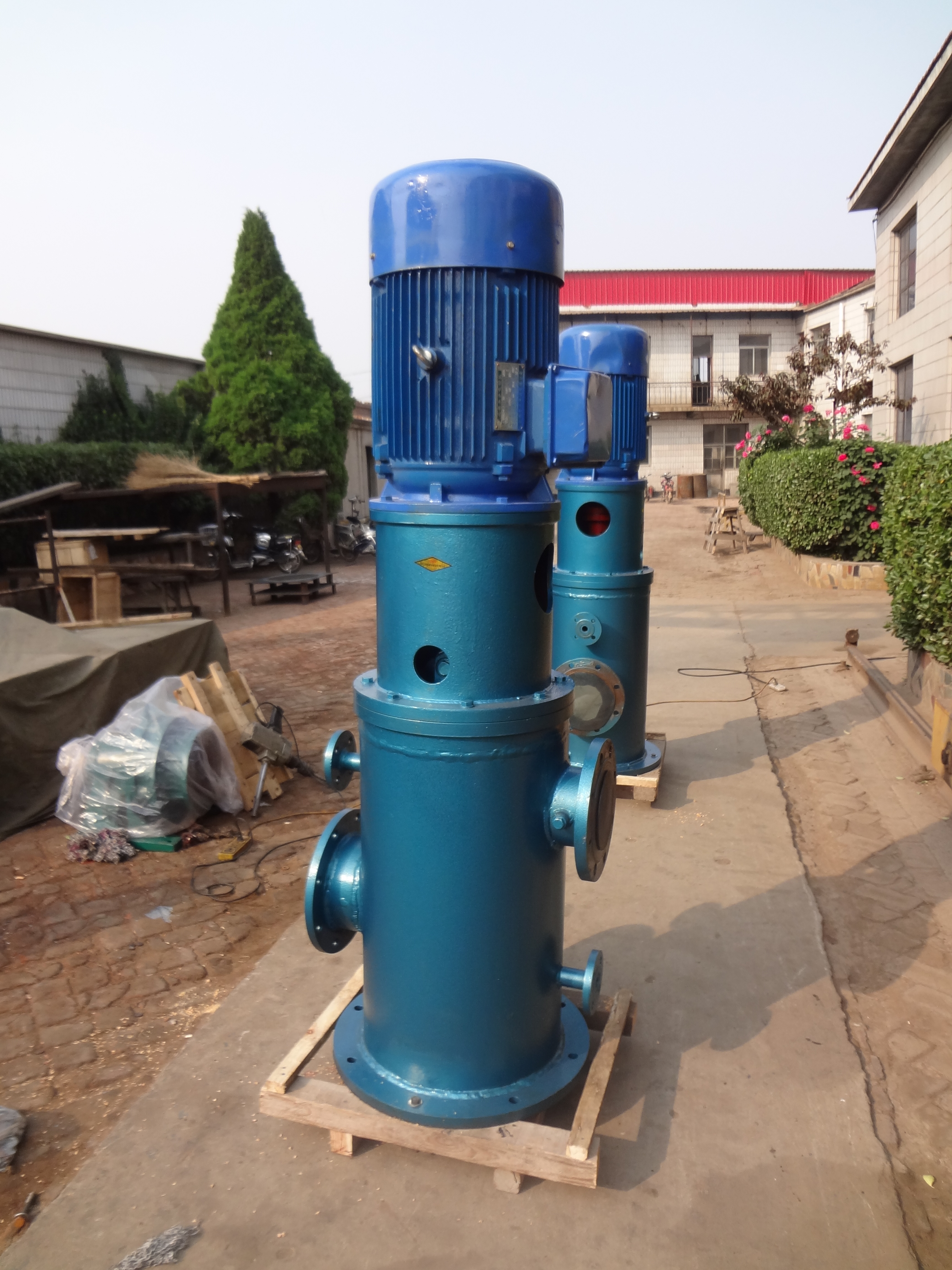 夹套型沥青保温齿轮泵立式结构为用户定制